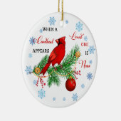 愛する(鳥)ショウジョウコウカンチョウが近くに現れると セラミックオーナメント (右)