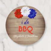 愛する BBQ 愛国的な花 フェイバータグ (裏面)