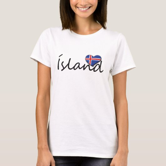 愛するÍsland Tシャツ (正面)