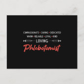 愛するPhlebotomistのPhlebotomy医師のナースギフト ポストカード (正面)