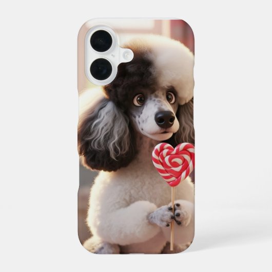 愛するPoodle IPhoneケース iPhone 16ケース (裏面)