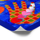 愛すスペインのる人にことわざを愛する ポスター (角)