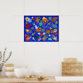 愛すスペインのる人にことわざを愛する ポスター (キッチン)