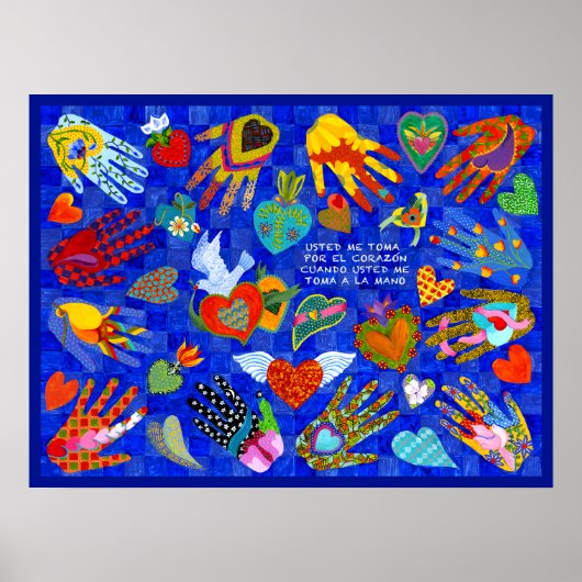 愛すスペインのる人にことわざを愛する ポスター (正面)