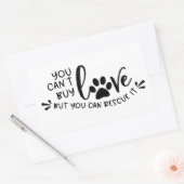 愛す買るが救える 長方形シール (封筒)