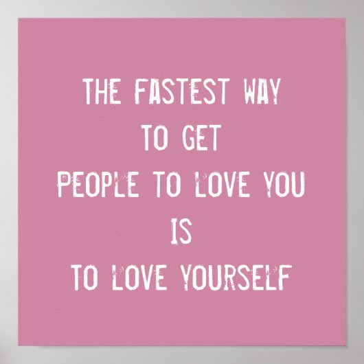 愛せよ感動的やる気を起こさせる引用文 ポスター (正面)