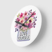 愛せよ ラウンド壁時計 (傾斜)