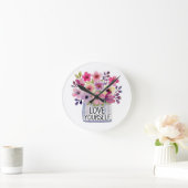 愛せよ ラウンド壁時計 (ホーム)