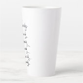 愛せよ!書やる気を起こさせる道引用文 カフェラテマグ (正面)