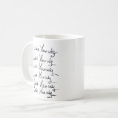 愛せよ!書やる気を起こさせる道引用文 コーヒーマグカップ (正面左)