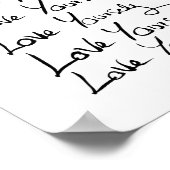 愛せよ!書やる気を起こさせる道引用文 ポスター (角)