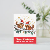 愛たっぷりのメリークリスマス。 ポストカード (スタンド正面)