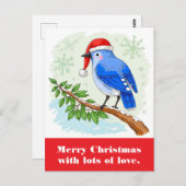 愛たっぷりのメリークリスマス。 ポストカード (正面/裏面)