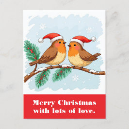 愛たっぷりのメリークリスマス。 ポストカード