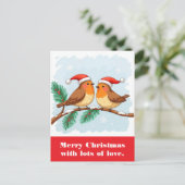 愛たっぷりのメリークリスマス。 ポストカード (スタンド正面)