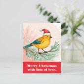 愛たっぷりのメリークリスマス。 ポストカード (スタンド正面)