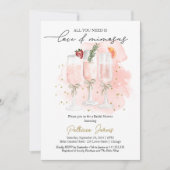 愛だけが必要～ミモザ ブライダルシャワー 招待状 (正面)