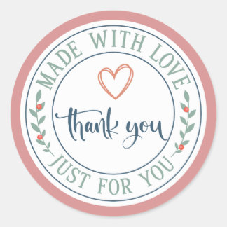 愛だけで作られたステッカー ラウンドシール