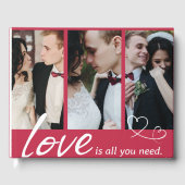 愛だけで十分なカップルコラージュゲストブック ゲストブック (正面)