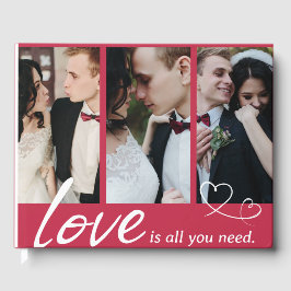 愛だけで十分なカップルコラージュゲストブック ゲストブック