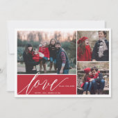 愛だけで十分なクリスマスホリデーフォトカード シーズンカード (正面)