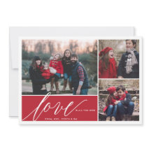 愛だけで十分なクリスマスホリデーフォトカード