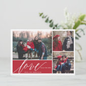 愛だけで十分なクリスマスホリデーフォトカード シーズンカード (スタンド正面)