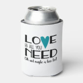 愛だけで十分 ウェディング&ビール 缶クーラー (缶正面)