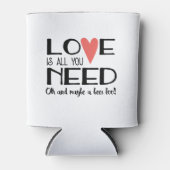 愛だけで十分 ウェディング＆ビール 缶クーラー (正面)