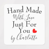 愛だけで手作りパーソナライズされた ラベル (デザイン2)
