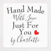 愛だけで手作りパーソナライズされた ラベル (デザイン1)