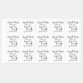 愛だけで手作りパーソナライズされた ラベル (シート)