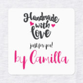 愛だけで手作りパーソナライズされた ラベル (デザイン2)