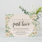 愛だけを添えて、駆け落ち式の招待状カード 招待状 (スタンド正面)