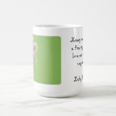 愛だけ尾を振らせますことができます コーヒーマグカップ (中央)