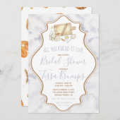 愛だけ焼けばいい！パティシエの結婚前祝い 招待状 (正面/裏面)