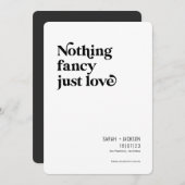 愛だファンシーけではなモダンいミニマリスト セーブザデート (正面/裏面)