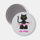 愛だ！猫好き磁石 マグネット (正面/裏面)