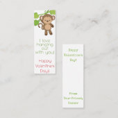 愛つるしてる！バレンタインのブックマーク スキニー名刺 (正面/裏面)