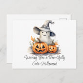 . .愛でかわいいハロウィンを祈る シーズンポストカード (正面/裏面)