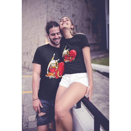 愛でかわいい猫バレンタインデーTシャツ Tシャツ