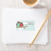 愛できるフクロウ住所 シール (インサイチュ)