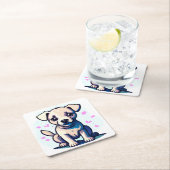 愛できる研究室 スクエアペーパーコースター (インサイチュ)