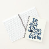 愛でささいなことを素晴らしする ノートブック (内部)