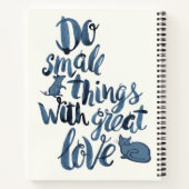 愛でささいなことを素晴らしする ノートブック (裏面)