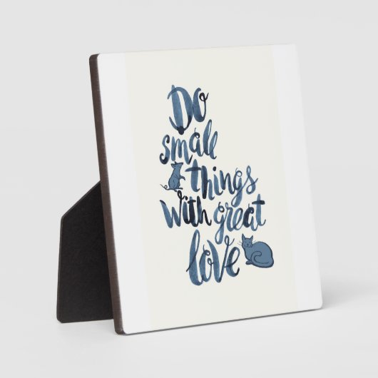 愛でささいなことを素晴らしする フォトプラーク (正面)