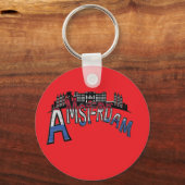 愛でアムステルダムから。 キーホルダー (正面)