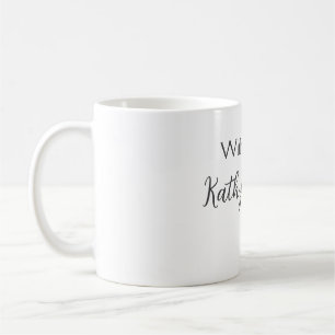 愛でカップルの名前結婚のシンプルミニマル コーヒーマグカップ