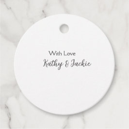 愛でカップルの名前結婚のシンプルミニマル フェイバータグ