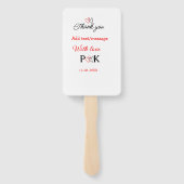 愛でカップル名感謝してい字を追加する ハンドファン (裏面)